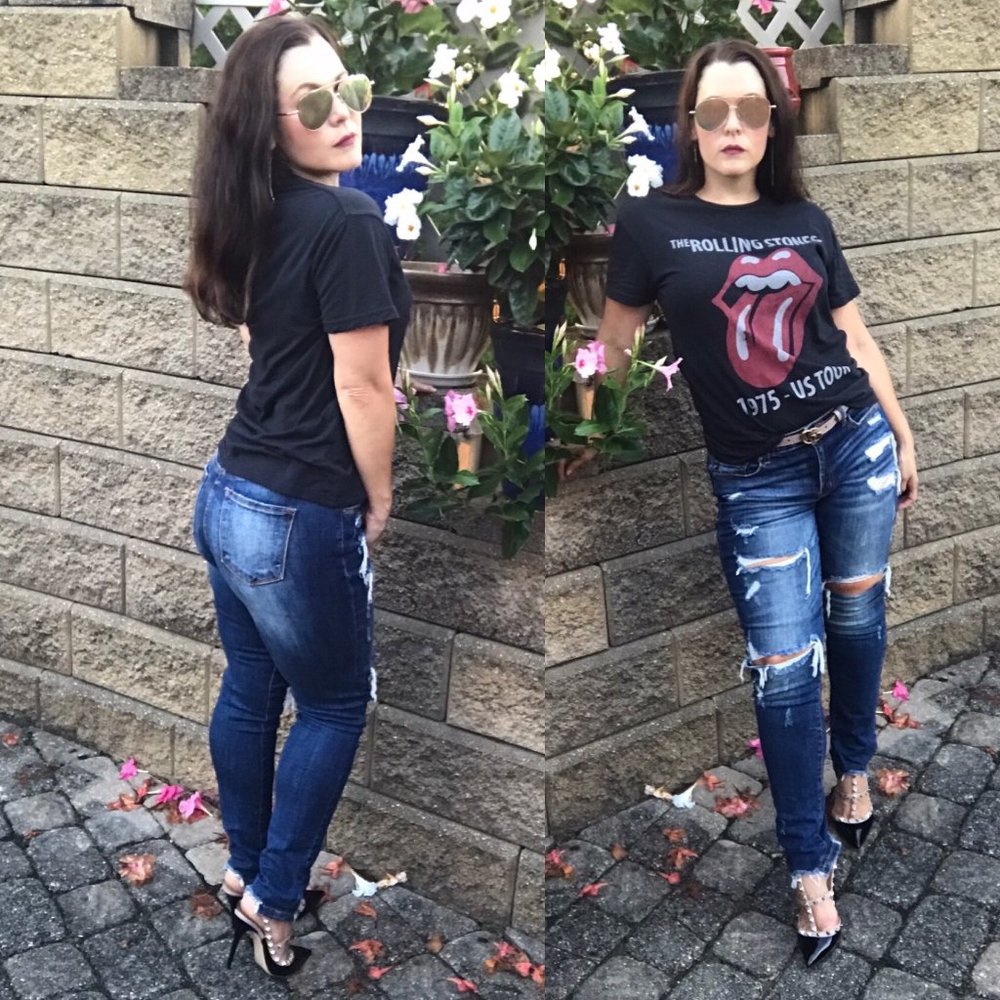 KANCAN Destroyed Dark Denim Skinny Jeans KC5055D - Picture 6 of 11